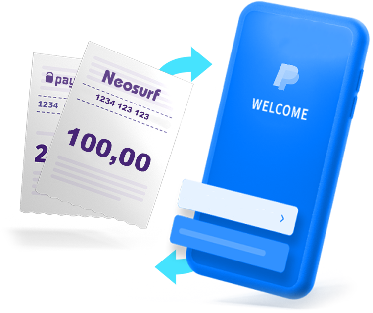 Convertir Neosurf vers PayPal avec ZePay
